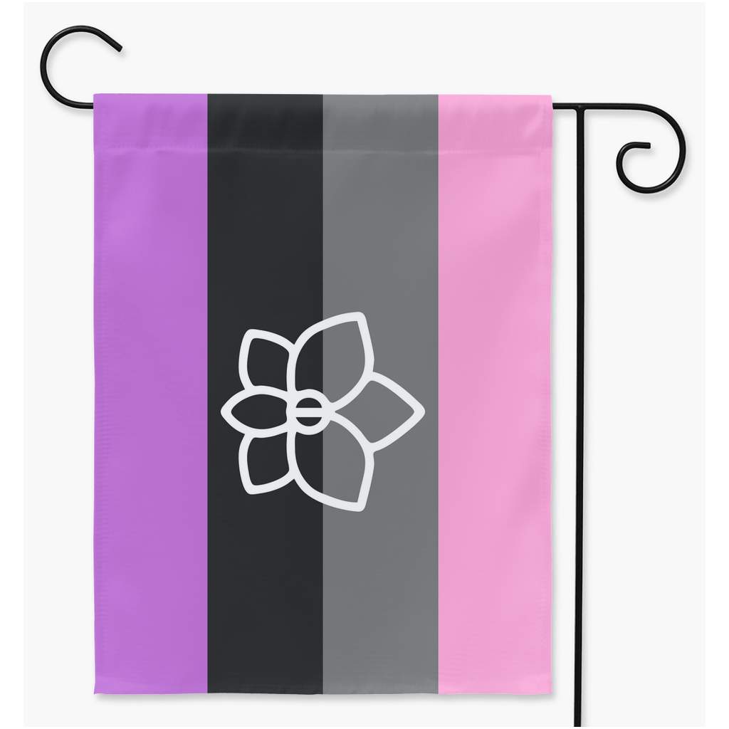 Orchidsexual Pride Yard and Garden Flags | Single Or Double-Sided | 2 Sizes