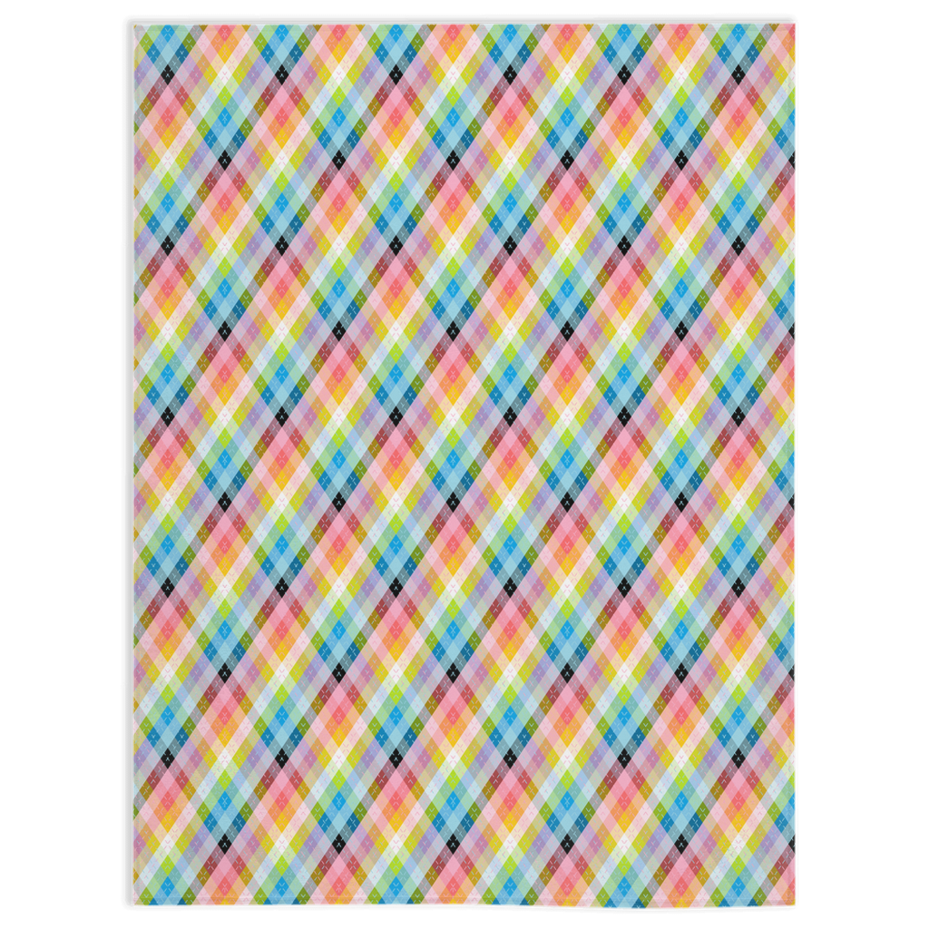 Queer Argyle Pride Minky Blankets