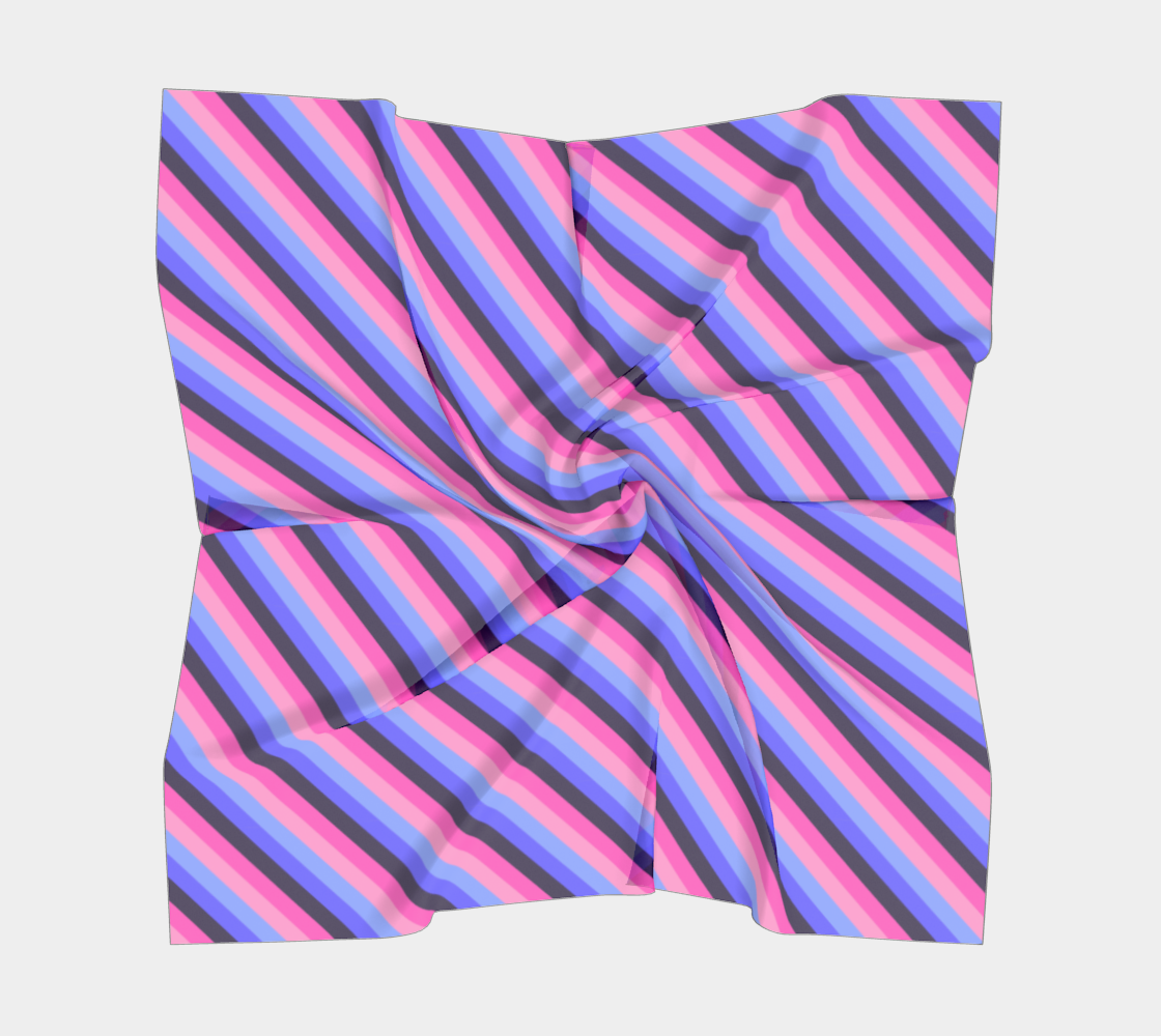 Omnisexual Striped Square Scarf
