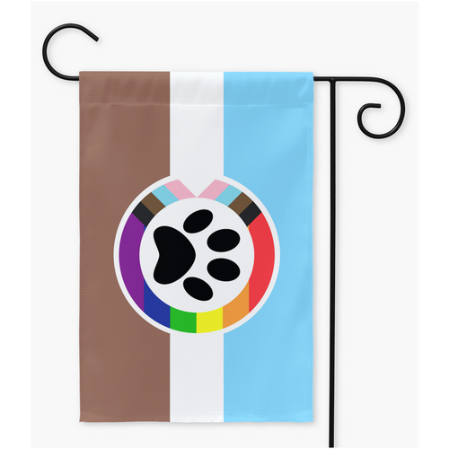 Furry Progress Pride Yard and Garden Flags | Single Or Double-Sided | 2 Sizes