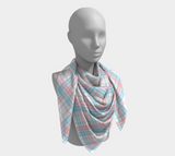Transgender Plaid Square Scarf