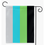 Quoiromantic - V1 Pride Yard and Garden Flags | Single Or Double-Sided | 2 Sizes | Aromantic and Asexual Spectrum
