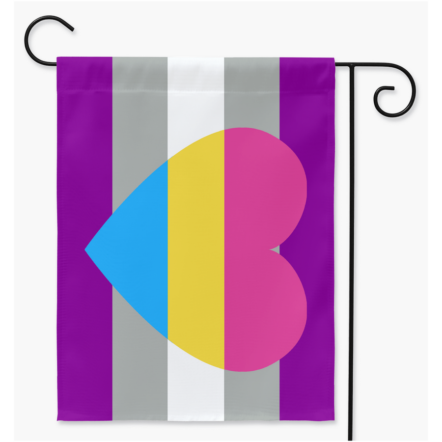 Greysexual Panromantic Pride Yard et drapeaux de jardin | Simple ou double face | 2 tailles