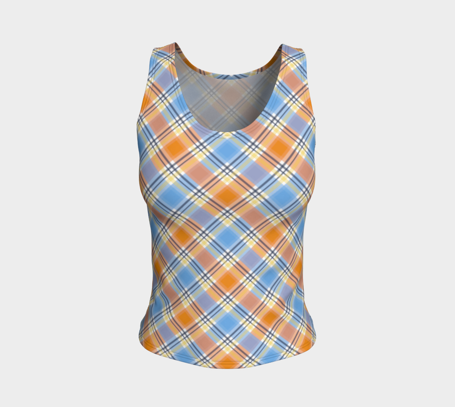 Débardeur ajusté Pride Plaid/Argyle | Longueur plus longue | Choisissez votre coloris