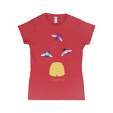 3 Bumblebees - Gaypiary Fitted Tshirt | Choose Your Colourway | Gildan Apparel ninjaferretart