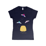 3 Bumblebees - Gaypiary Fitted Tshirt | Choose Your Colourway | Gildan Apparel ninjaferretart