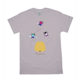 3 Bumblebees - Gaypiary LIGHT | Bumblebee Relaxed Fit Tshirt | Gildan Apparel ninjaferretart
