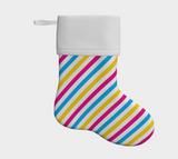 Pansexual Striped Holiday Stocking