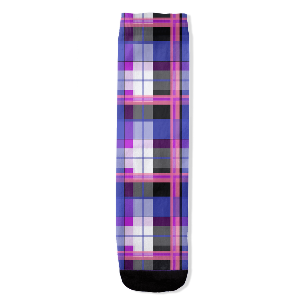 Genderfluid Plaid All-Over Print Socks
