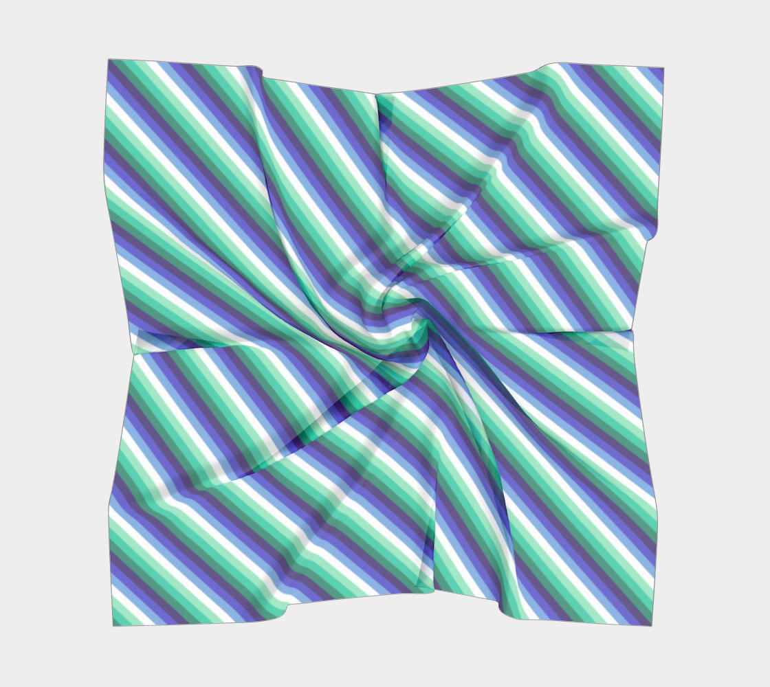 Gay Man (anciennement Vincian - V2) Foulard carré rayé
