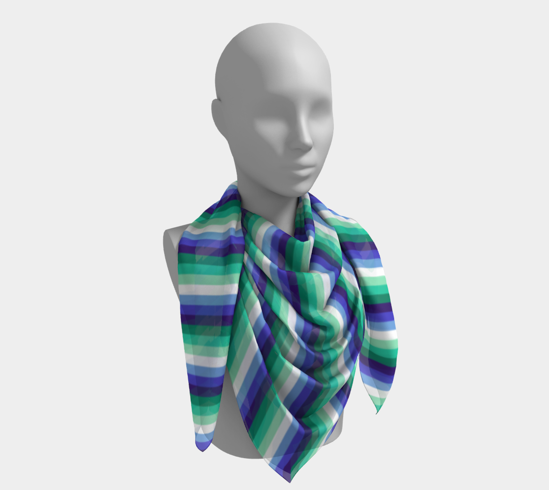 Gay Man (anciennement Vincian - V2) Foulard carré rayé