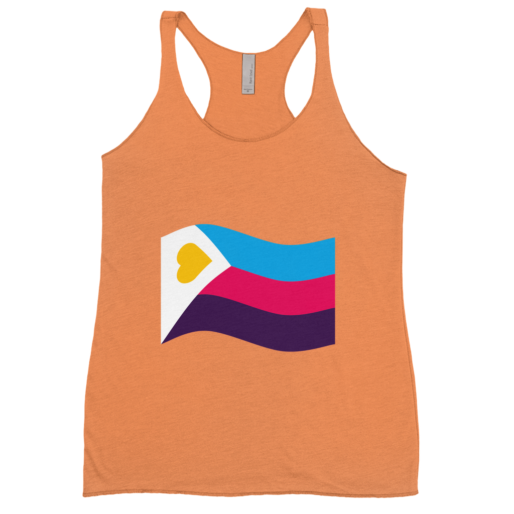 Polyamory Pride Flag Fitted Racerback Tank Tops | Choose Your Flag