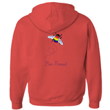 Sweats à capuche zippés Bumblebee Pride Pun - DESIGN ARRIÈRE | Choisissez votre drapeau et votre jeu de mots | Sweat à capuche bourdon | LGBTQIA