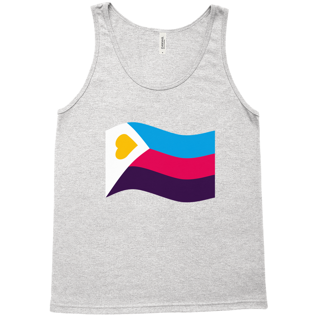 Polyamory Pride Flag Relaxed Fit Tank Tops | Choose Your Flag | Bella + Canvas