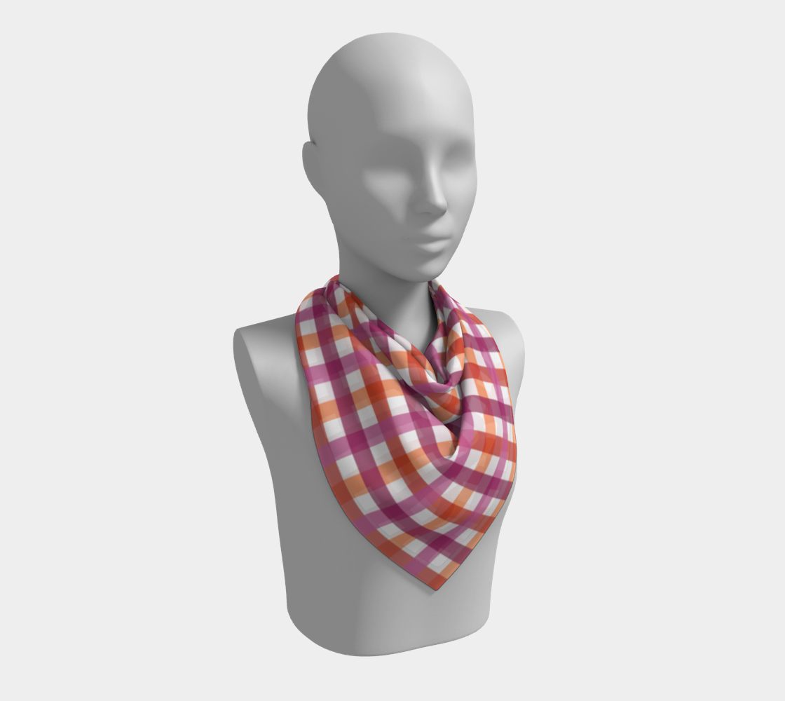 Lesbian - V1 Gingham Square Scarf