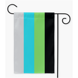 Quoiromantic - V1 Pride Yard and Garden Flags | Single Or Double-Sided | 2 Sizes | Aromantic and Asexual Spectrum