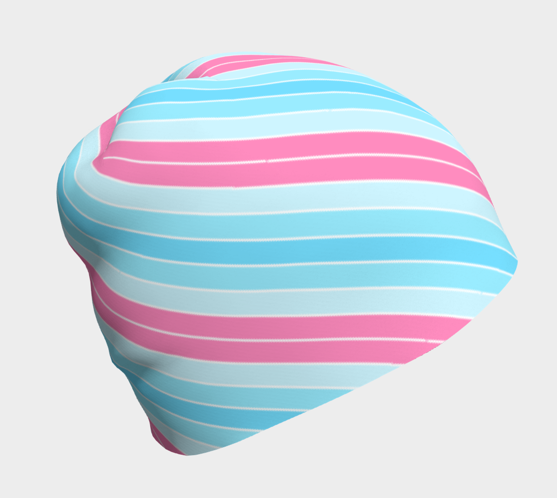 Transmasculine Candy Striped Beanie