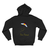 Sweats à capuche Bumblebee Pride Pun (sans fermeture éclair/pull) – DESIGN arrière | Choisissez votre drapeau et votre jeu de mots | Sweat à capuche pull bourdon | LGBTQIA