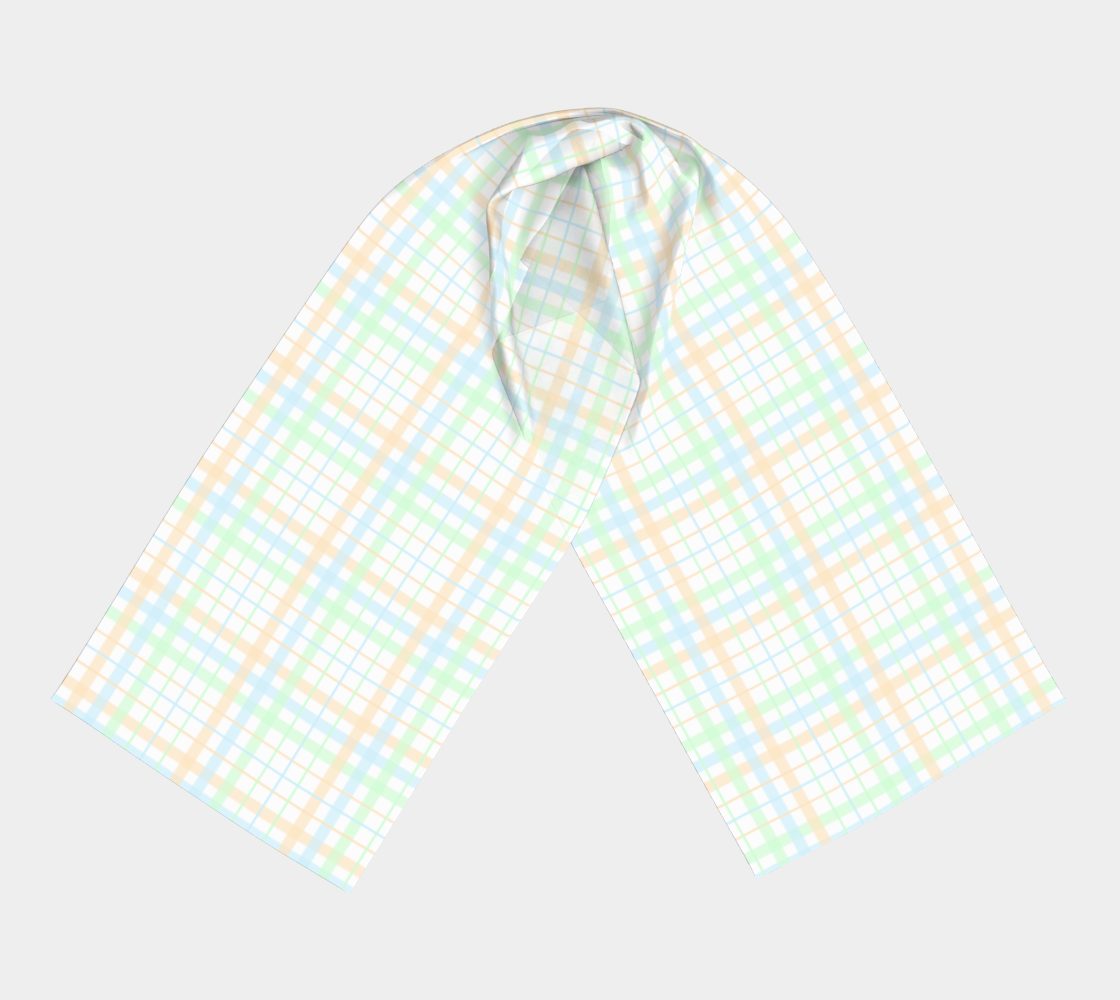 Unlabeled Orientation Plaid Long Scarf