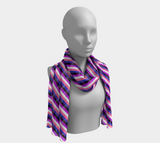 Genderfluid Striped Long Scarf