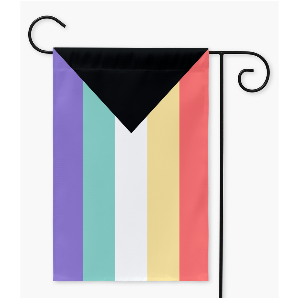 Demisexual Sapphic Pride Yard et drapeaux de jardin | Simple ou double face | 2 tailles