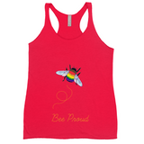 Bumblebee Pride Pun Racerback Débardeur | Choisissez votre coloris et votre jeu de mots