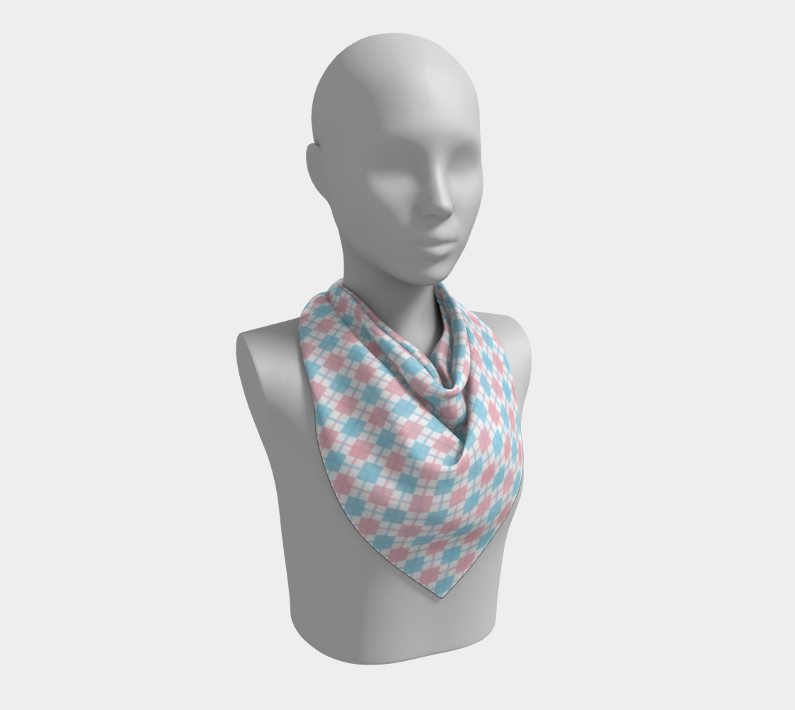 Transgender Argyle Square Scarf