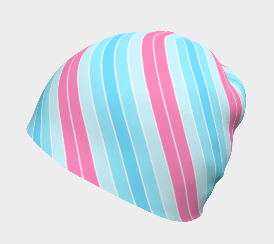 Transmasculine Candy Striped Beanie