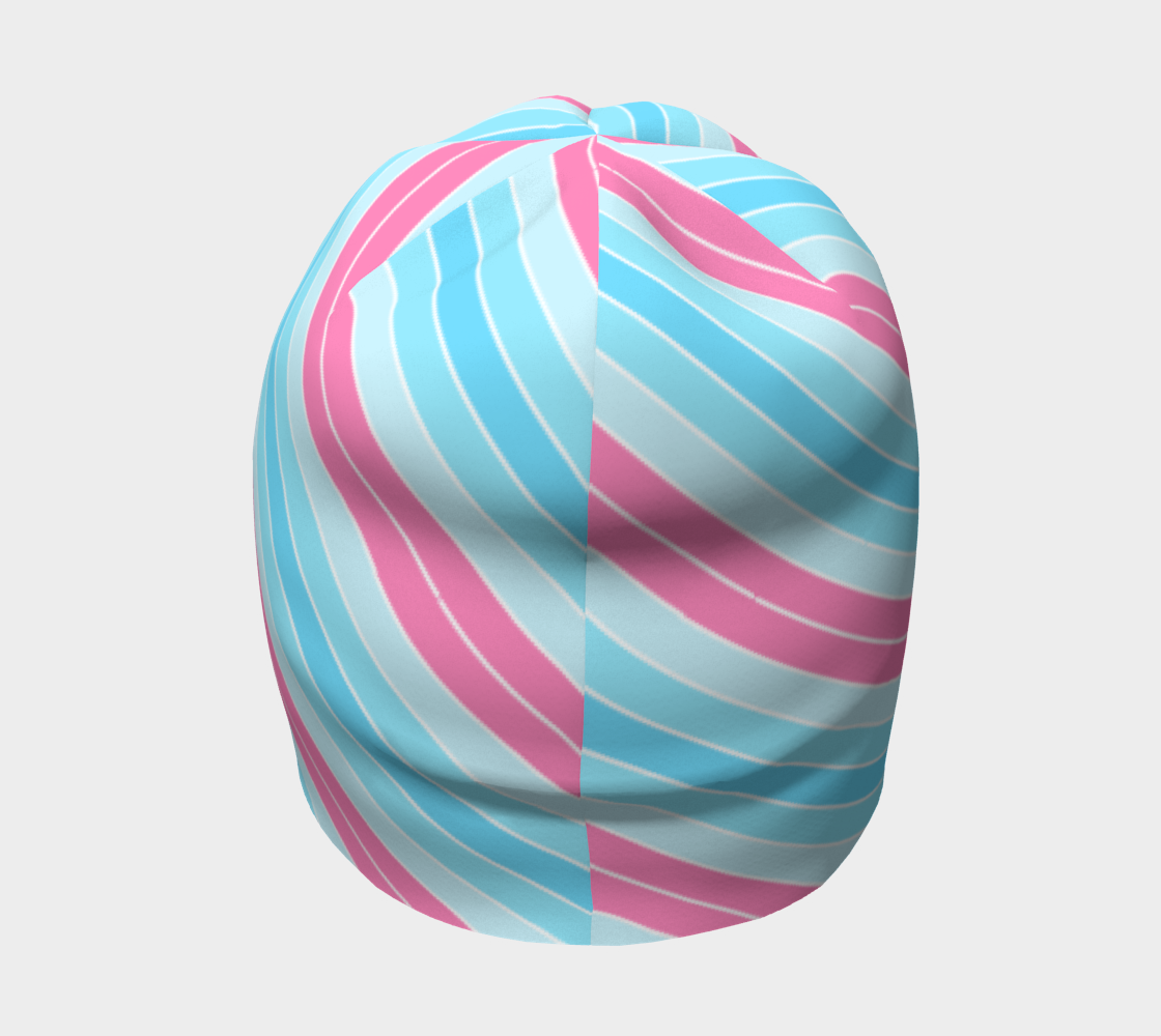 Transmasculine Candy Striped Beanie