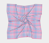 Foulard carré à carreaux Tattersol bisexuel