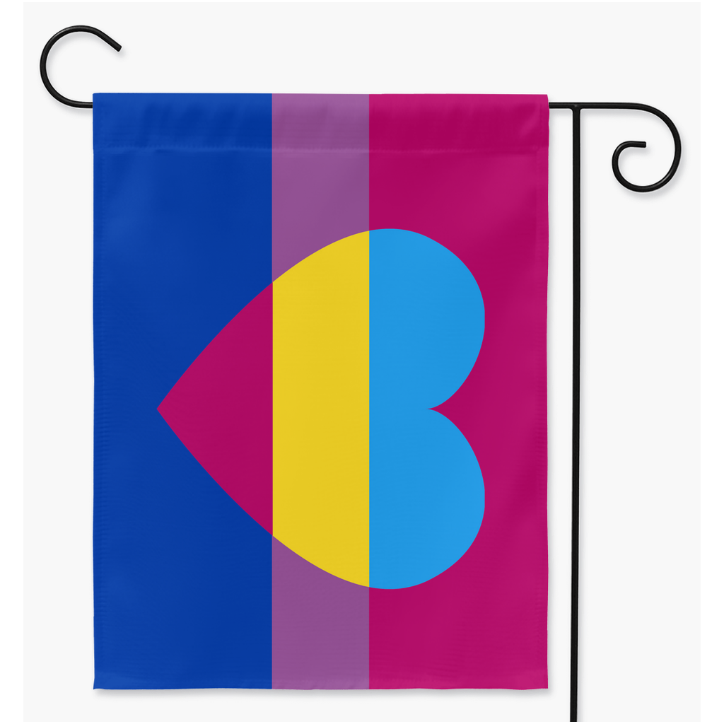 Bisexual Panromantic Pride Yard and Garden Flags | Single Or Double-Sided | 2 Sizes | Sexual And Romantic Orientations