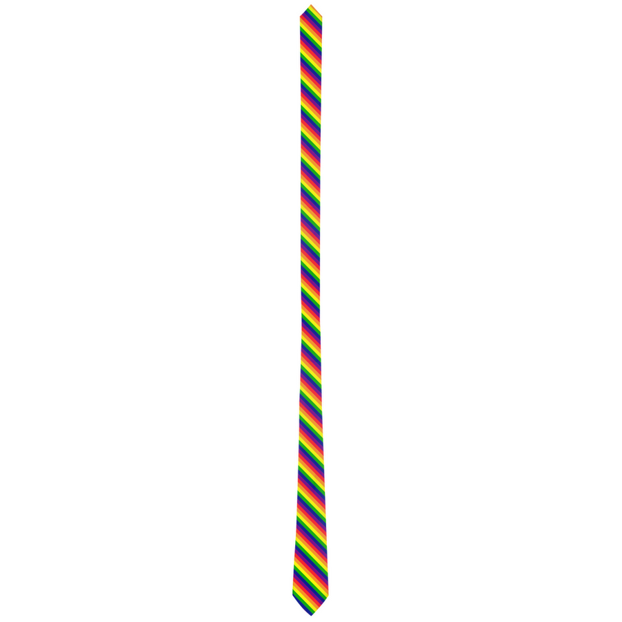 Cravates à motifs de fierté rayée arc-en-ciel