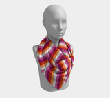 Lesbienne - Foulard carré rayé V1