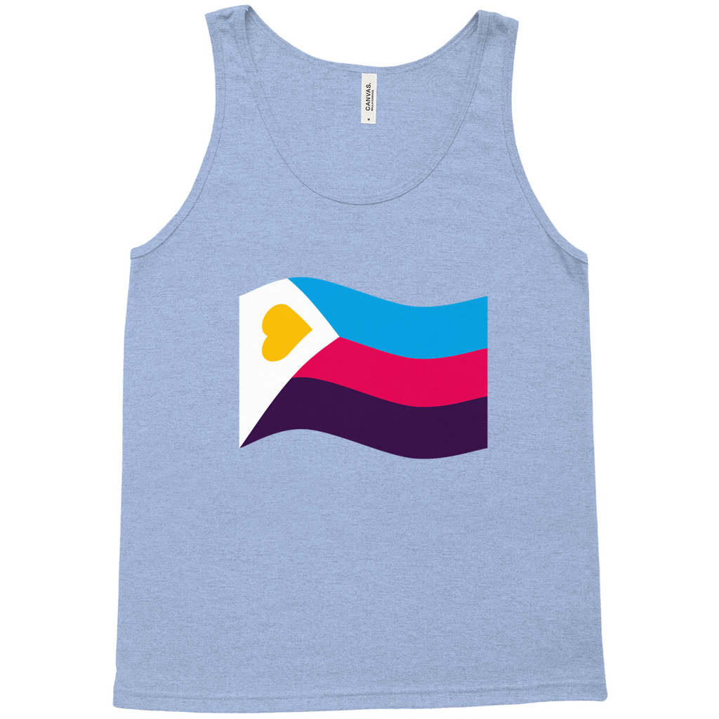 Polyamory Pride Flag Relaxed Fit Tank Tops | Choose Your Flag | Bella + Canvas