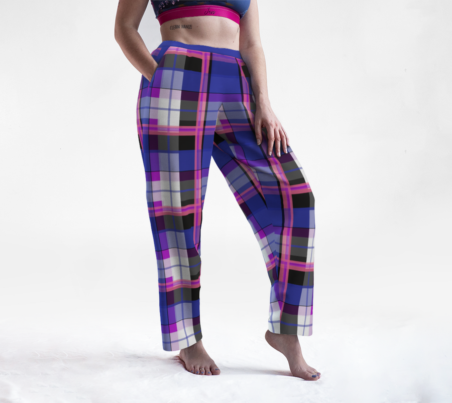 Pantalon de survêtement à carreaux Genderfluid