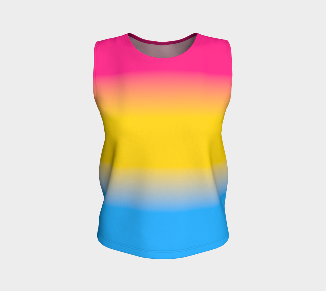 Débardeur ample dégradé pansexuel (long)
