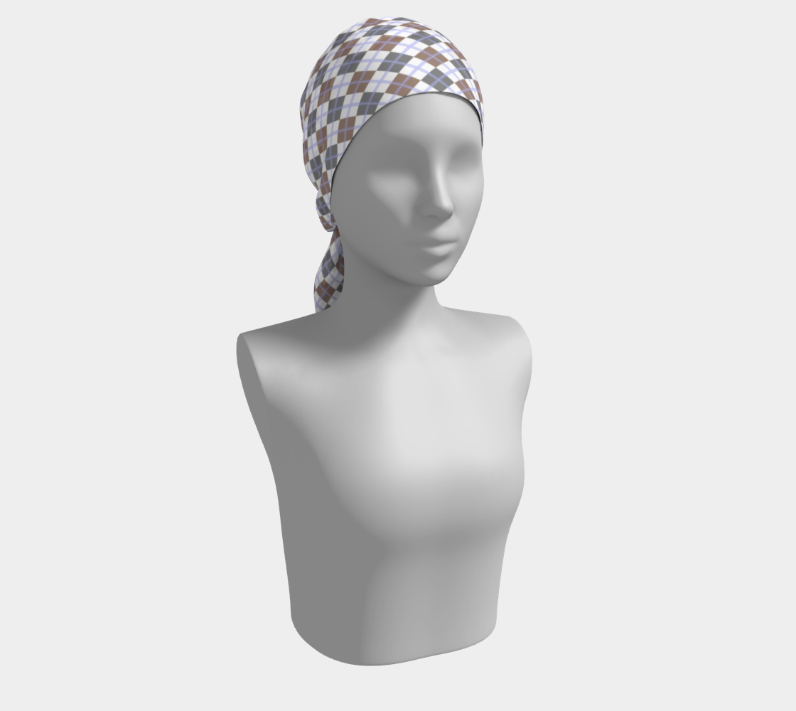 Gender Apathetic Argyle Long Scarf
