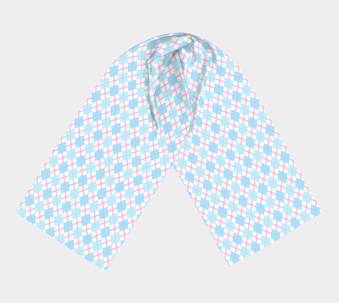 Transmasculine Argyle Long Scarf