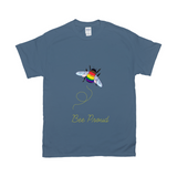 T-shirt unisexe Bumblebee Pride Pun - DARK | Choisissez votre drapeau et votre jeu de mots