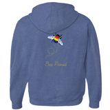 Sweats à capuche zippés Bumblebee Pride Pun - DESIGN ARRIÈRE | Choisissez votre drapeau et votre jeu de mots | Sweat à capuche bourdon | LGBTQIA