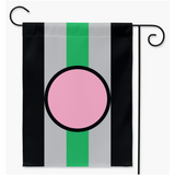 Drapeaux de cour et de jardin de fierté fictive | Simple ou double face | 2 tailles | Spectre Aro Ace