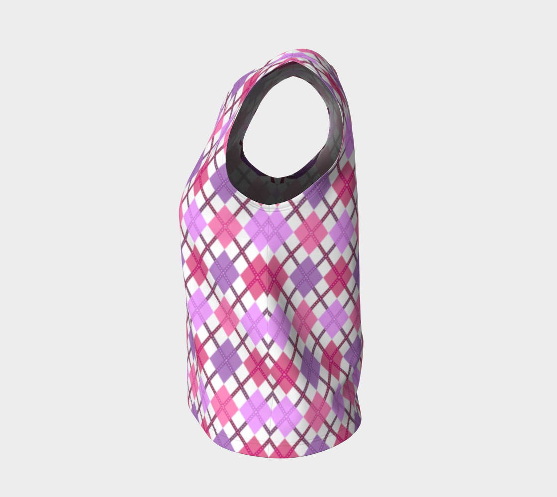 Lesbian - V2 Argyle Loose Tank (Long)