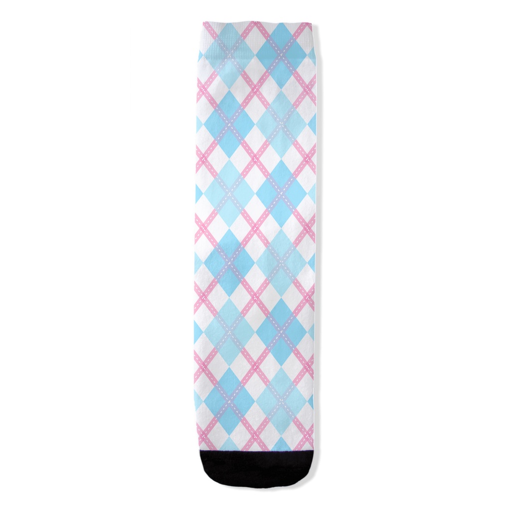 Calcetines con estampado integral de cuadros Argyle Transmasculine
