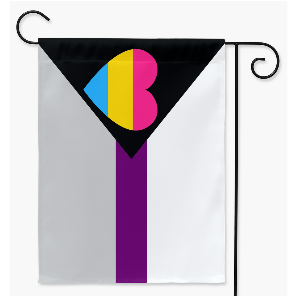 Panromantique démisexuel - Drapeaux de cour et de jardin V1 | Simple ou double face | 2 tailles