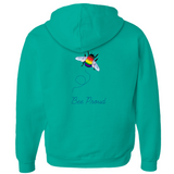 Sweats à capuche zippés Bumblebee Pride Pun - DESIGN ARRIÈRE | Choisissez votre drapeau et votre jeu de mots | Sweat à capuche bourdon | LGBTQIA