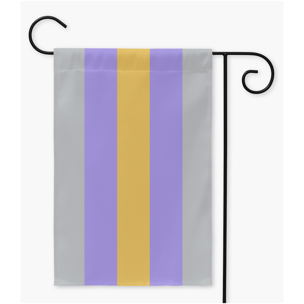 Proculromantic - V2 Pride Yard and Garden Flags | Single Or Double-Sided | 2 Sizes | Aromantic and Asexual Spectrum