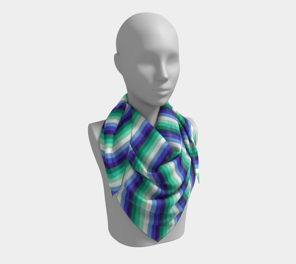 Gay Man (anciennement Vincian - V2) Foulard carré rayé