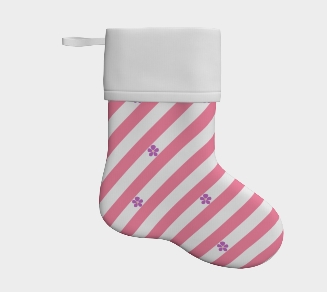 Sapphic - V1 Striped Holiday Stocking