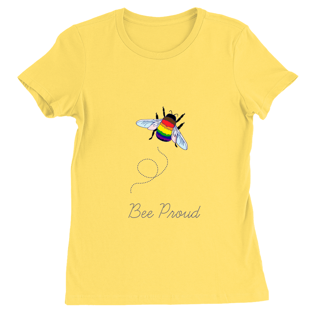 Bumblebee Pride Pun Fitted Tshirts - LIGHT | Choose Your Colourway and Pun | Bella + Canvas