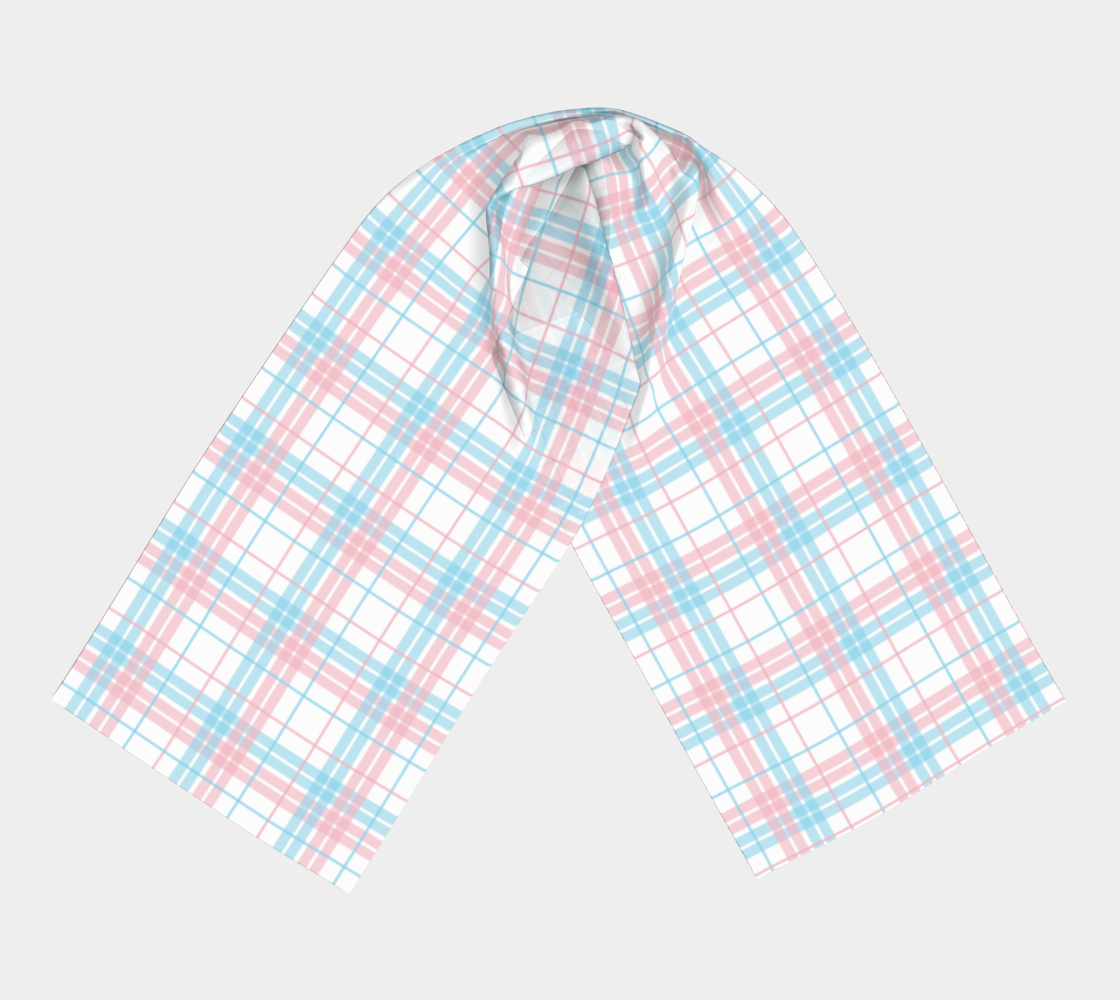 Transgender Plaid Long Scarf